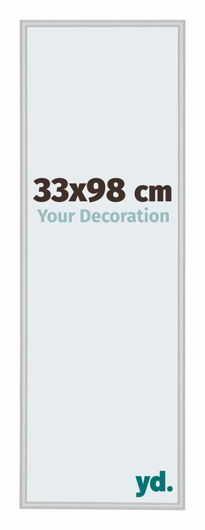 Your Decoration - Fotolijst 33x98 cm - Aluminium - Zilver Mat - Miami