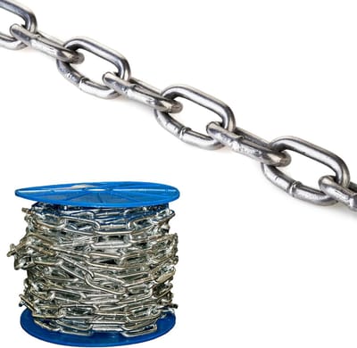 Stalen Ketting - Verzinkte Ketting - Voorwerpen Zekeren - Heavy Duty - 1 Meter - Zilver