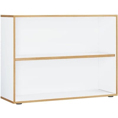 Houten kantoorstandaard plank boekenkast boekenkast plank Salia 2-voudig b. 100 cm