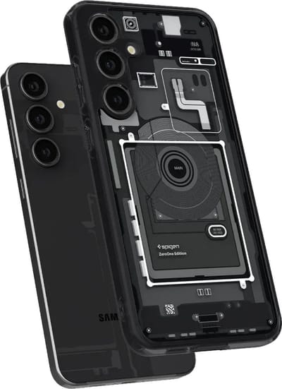 Spigen Geschikt Samsung Galaxy S24 FE 5G - Ultra Hybrid - Back Cover Hoesje - Zero One Zwart