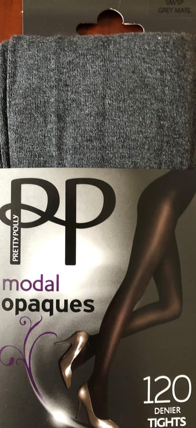Pretty Polly Panty - Modal Opaque - Dikke Panty - 120 Den. - S/M - 34/40 - Grijs