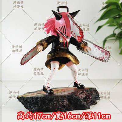 Anyanka Forger Kettingzaagman 2D Animatie Verzamelfiguur Actiefiguur Model Speelbeeldje GK Bureauversiering Speelgoed voor Fans black