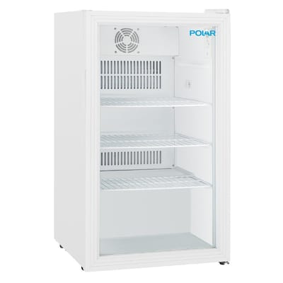 Polar C-serie onderbouw displaykoelkast wit 90L