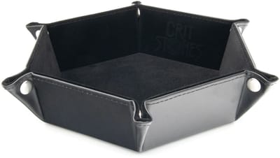 Crit Stones Foldable Dice Tray: Black