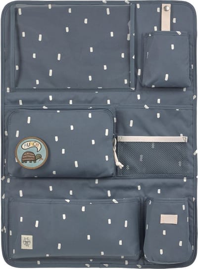 Lässig Reistas Happy Prints Car Wrap-to-Go Midnight Blue Blauwgrijs
