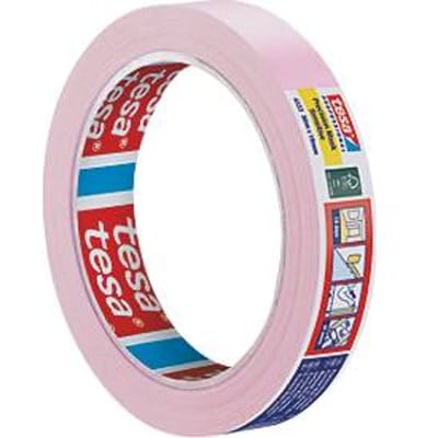 tesa precisiemaskeertape Sensitive 4333, 19 mm × 50 m, lichtroze - scherpe randen, voor gevoelige oppervlakken
