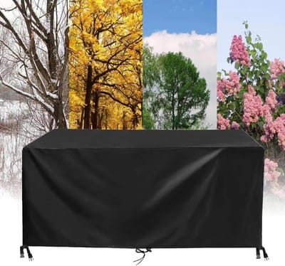 Tuinmeubelhoes Waterdicht - Terrastafelhoes - Meubels Beschermen - Scheurbestendige Stof - 300 x 130 x 105 cm - Zwart