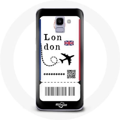 Coque pour Samsung Galaxy A6 2018 Billet d'avion London
