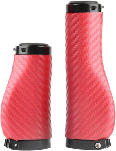 Fiets Stuurgrepen - Handvatten Mountainbike - Comfortabel Fietsen - Universele Pasvorm - 22.2mm Diameter - Rood