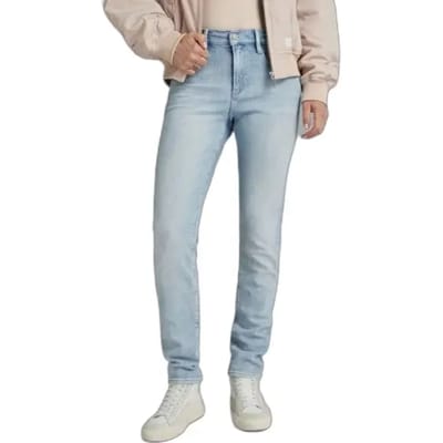 G-Star Ace 2.0 Slim Straight Sun Faded Mirage Blue Maat: W24L32 | Straight Jeans Outlet | Dames | Blauw