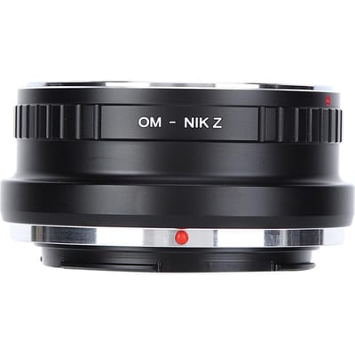 Fikaz OM‑NIK Z Lensadapterring voor Olympus OM-vattinglens voor Nikon Z-vattingcamera black