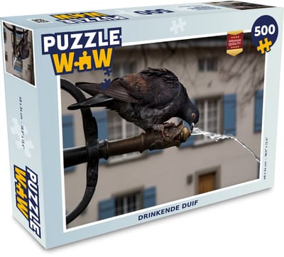 Puzzel Duif - Drinken - Vogel - Legpuzzel - Puzzel 500 stukjes