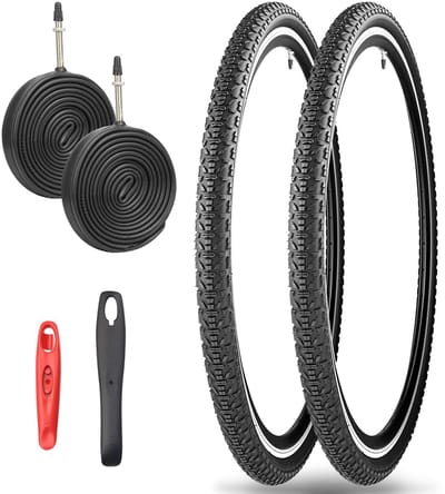 Fietsbanden Set - Banden en Slangen - Fietsen Onderhoud - Hoogwaardig Rubber Profiel - 700x40c - Zwart