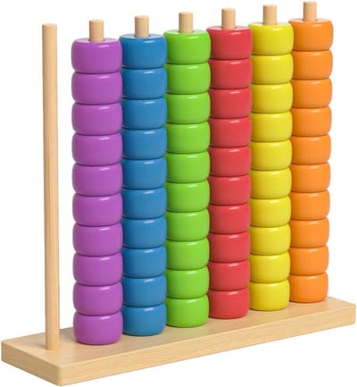Houten Stapelpuzzel - Denkspel Coördinatie - Strategie Training - Duurzaam Houtmateriaal - 28 x 8 x 25 cm - Niet gespecificeerd