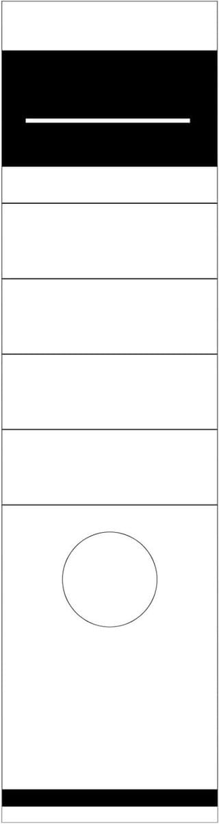 Inovra Plus - Zelfklevende ordnerrug voor standaardmappen - 50 stuks - 62 x 285 cm