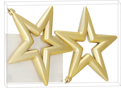 Kerstbal | Ster | 2 Stuks | Onbreekbaar