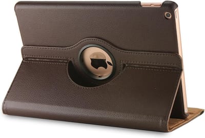 Dasaja 360 graden draaibare hoes / case geschikt voor iPad 10.2 (2019 / 2020 / 2021) met 2 standen bruin