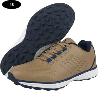 Livano Golfschoenen Heren - Sneakers - Golfkleding - Golfschoenen Antislip - Waterdicht - Golfen - Bruin 48