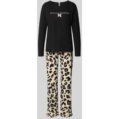Pyjama-set van puur katoen model 'Schmusekatze'