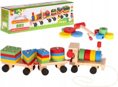 Sorteer Speelgoed - Sorteer Trein - Peuters - Sorteer Speelgoed - Locomotief - Ontwikkelingsspeelgoed - Speelgoed - Jongens en Meisjes - Motoriek - Montessori Speelgoed - Educatief Speelgoed - Peuter Speelgoed - Motoriek