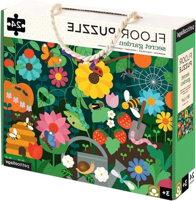 Vloer Puzzel - Grote Puzzel - Kinderspel - Gemaakt van Gerecyclede Materialen - 61 x 46 cm - Multicolor