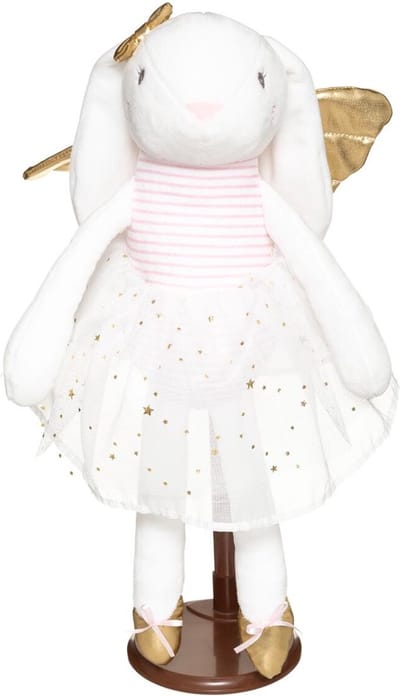 Knuffel Konijn Wit – Schattig Konijn Jurk Pluche Wit Speelgoed – Knuffel Meisje 40 cm - Baby Speelgoed - Baby Decor Babykamer Kinderkamer Atmosphera