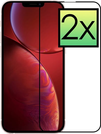 Screenprotector - 2 Stuks - Geschikt voor Apple iPhone 13 - Full Cover - Beschermglas - Gehard Glas - Tempered Glass - Screen Protector