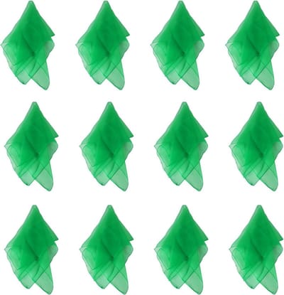 Juggling Dance of Cloths Set van 12 - 45 cm - Groene Jugglingdoeken