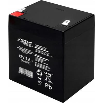 Gel Accu - Batterij - 12V 5Ah onderhoudsvrij Xtreme voor UPS - Loodaccu - 82-220# 4776