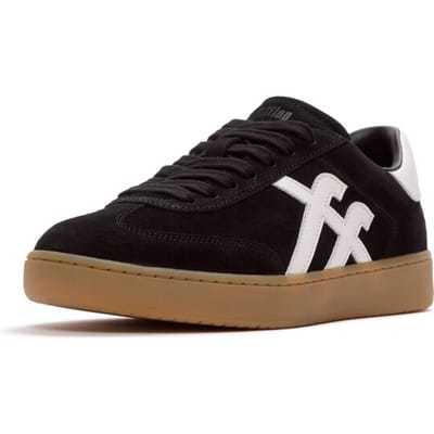 FitFlop FitFlop The Dash T-Toe Suede Sneakers ZWART - Maat 36