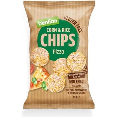 Maïs- en Rijstchips - Benlian Pizza 50G
