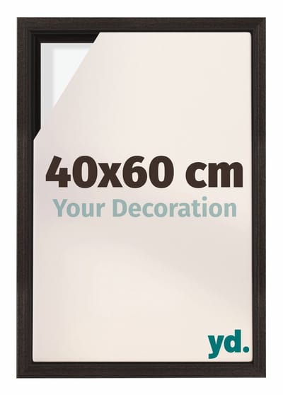 Your Decoration - Baklijst 40x60 cm - Eiken Donker - Baklijst voor Canvas - MDF - Lyon