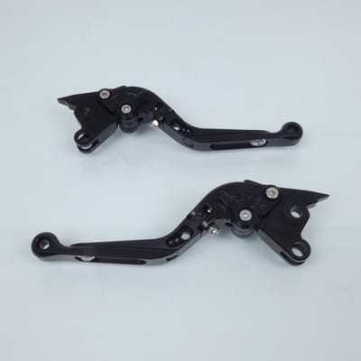 Levier frein droit Myra pour Moto Ducati 996 SPS 1999 à 2000 alu CNC noir / paire Neuf