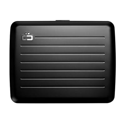 Ogon Designs Stockholm V2 Large Creditcardhouder – Dames en Heren – Aluminium Wallet met RFID Bescherming, Extra Geldvak & Waterbestendige Sluiting – Zwart