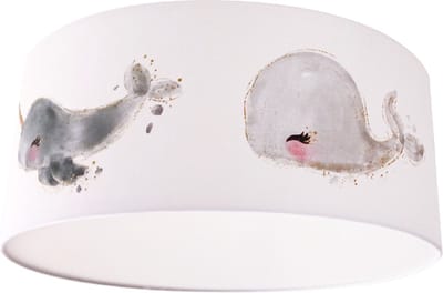 Plafondlamp Zeedieren wit- Kinderkamer plafondlamp - Plafondlamp Heart of the sea - Lamp voor aan het plafond