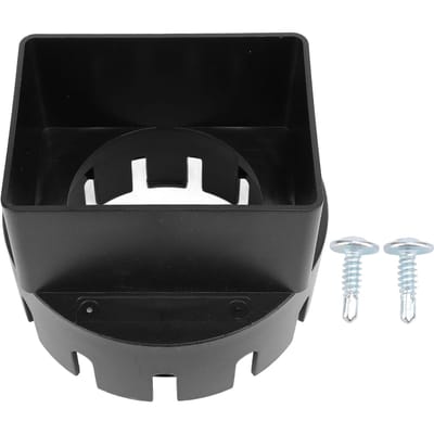 Adaptateur de descente de gouttière pluviale 3x4 pouces PVC carré gouttière pluviale vers adaptateur de tuyau de drainage pour extérieur noir