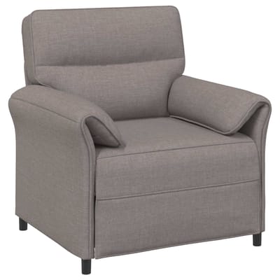 vidaXL - 1-Zits - Bank - Taupe - 88 - x - 83 - x - 95 - cm