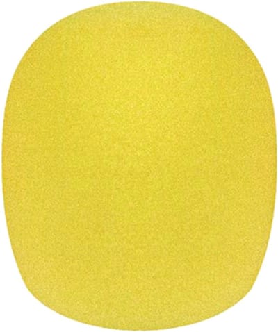 Boston WS-10-YE, per 5 stuks - Plopkap voor zangmicrofoon, geel