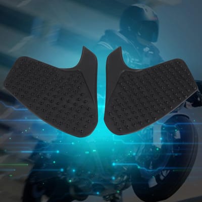 Paar Antislip Tank Traction Pad Knie Grip Sticker voor Ducati Monster 696 795 796 1100 black