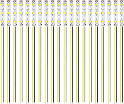 Pack van 20 50 mm Front Draadstrips voor 2335 SMD LED, 12-18 V LED Strips voor Modelbouw en Verlichting
