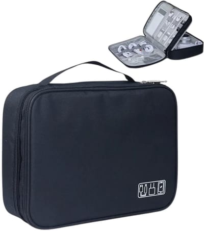 Tas Organiser - Kabel Organiser Tas - Multifunctionele Opbergtas voor Elektronica en Accessoires - Reizen Opbergdoos - Digitale Opbergtas voor Tablet, Kabels en Accessoires - Oplader tas - Elektronica - Etui - Organizer