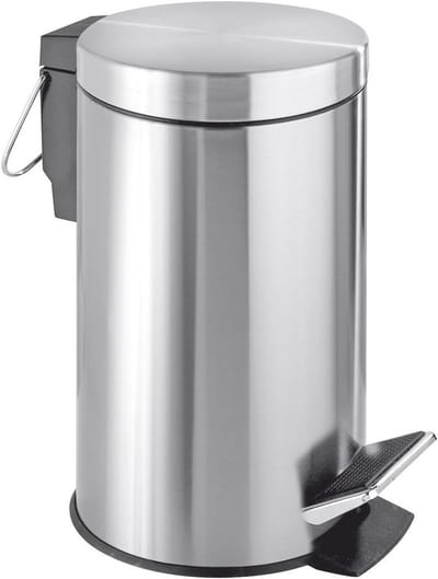 Cosmetic Pedal Bin Easy Close - 3L RVS Met Anti-Vingerafdruk