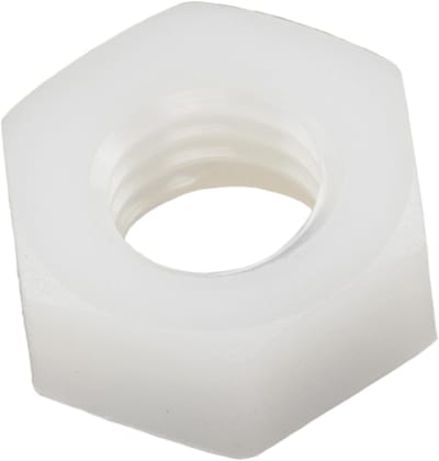 Cosensi - Set van 25 hex moeren - M8x1.25mm - Polyamide - Wit - DIY projecten - Duurzaam en weerbestendig - Voor hobbyisten
