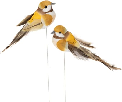 Vogeldecoraties voor feestelijke tafelversieringen. Veelzijdige vogels