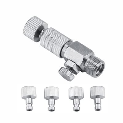 Dailygoody - Set van 4 Metalen Airbrush Quick Coupling Adapters 1/8 inch voor Compressoren