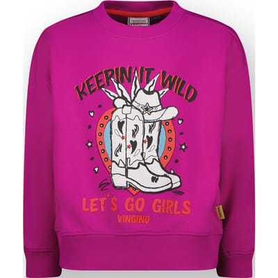 Vingino Girls Nilanne Sweater Aster Pink Taglia: 16 | Maglioni Outlet | kids | Rosa