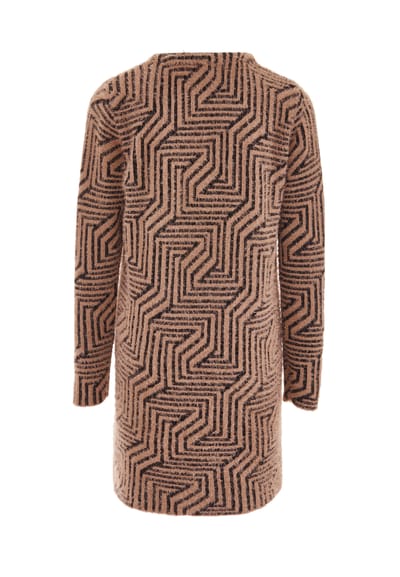 Faina Vest Dames Donker roze zwart