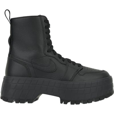 Air Jordan 1 High Brooklyn Triple Black Dames Sneakers Flat-Pewter FJ5737-001 40 black