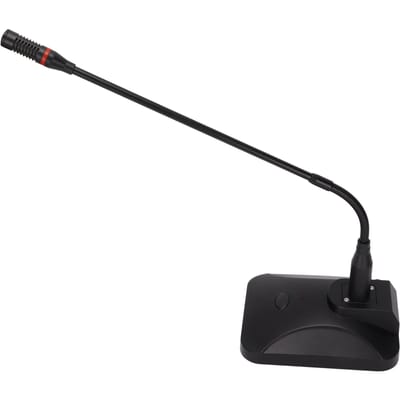 Zwanenhalsmicrofoon Verstelbare Bureau Bekabelde Microfoon met XLR Female naar 6,35 mm Male Kabel voor
