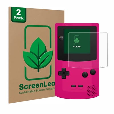 2 Stuks Screenprotector voor Nintendo Gameboy Color - Hoogwaardige Beschermfolie transparant